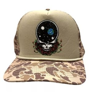 Huckberry X Grateful Dead Hat Space Your Face SNAPBACK Trucker Hat Duck Camo OS